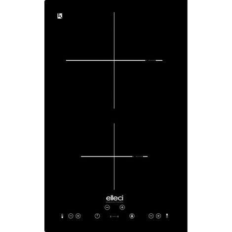 piano cottura induzione elleci LEAF 30 Keratek Plus 86 Nero Assoluto PKIL30186 (1/2)