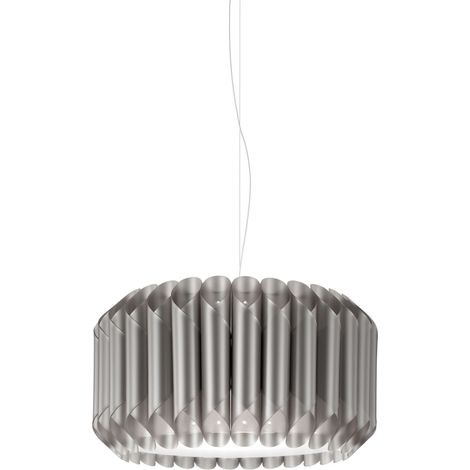 Sospensione Moderna Louise Polilux ® Argento E Metallo Cromo 1 Luce E27 (1/2)