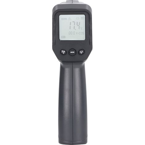 Tragbares Infrarot-Thermometer 12:1 50:1, LCD-Temperaturmessgerät -50 bis 1600 °C, Distanzverhältnis, Temperaturanzeige (1/5)