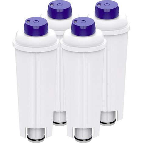 Lot de 4 Filtres à Eau de Rechange pour Machine à Café Delonghi Avec Adoucisseur à Charbon Actif pour De'Longhi ECAM, ETAM, EC, BC Series (1/5)