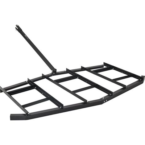 Herse Traînée 84" en Acier Q235,Égaliseur de Chemin avec Barres Réglables et Attelage,Supporte jusqu'à 50 lbs,Idéale pour Tracteurs et ATVs (1/5)
