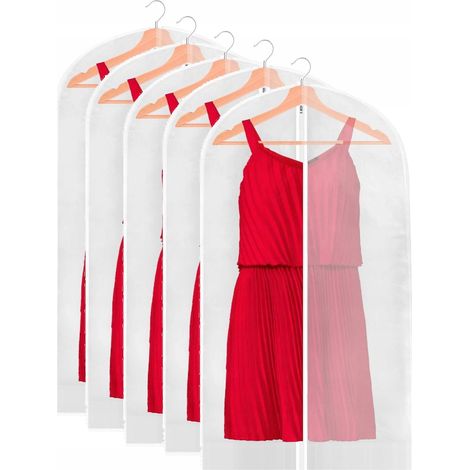 5x CUSTODIA PER VESTITI ABITO CAPPOTTO abbigliamento CAMICIA organizzatore GRANDE XL
