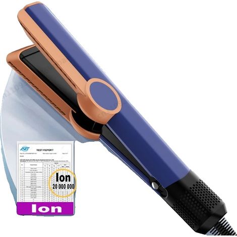 Piastra e asciugacapelli, riscaldamento rapido, multifunzione, X10-Blu, EU-b (1/2)