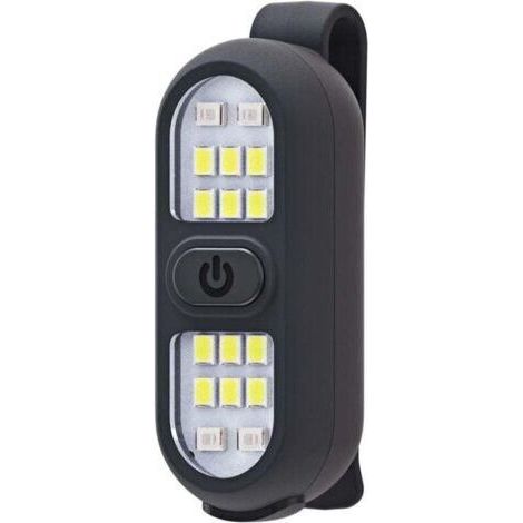 Lot de 1 Lampes de Course à Pied à Clipser Rechargeables lumière de sécurité pour Coureurs Lampe de Poche Mains Libres Lampe de Travail LED Clignotante Clignotant Jogging Promenade Camping rando (1/4)