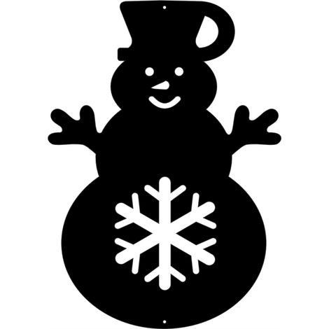 Weihnachtsanhänger 19  Schneemann, durchbrochene Weihnachtsdekoration, Winterfeiertage