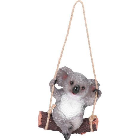 Figurine Koala en Résine Suspendue - Décoration de Jardin Extérieur Sculpture Ornement