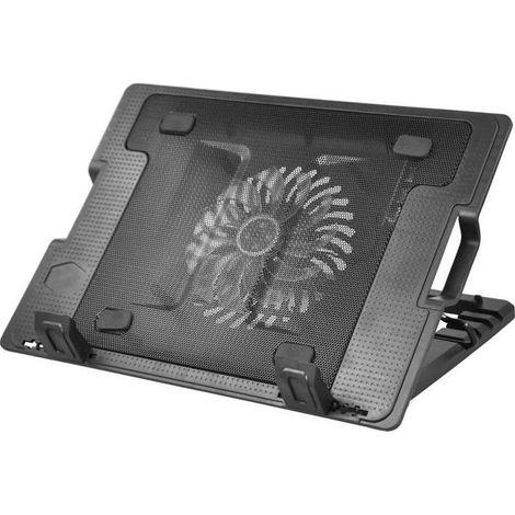Support d\'ordinateur portable avec 1 port USB et ventilateur de refroidissement LED ideal pour les écrans 9 et 17. (1/2)