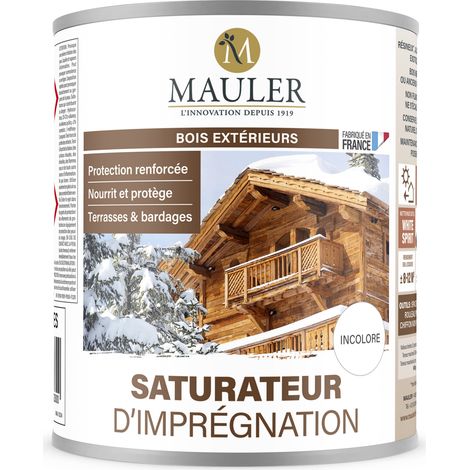 Saturateur bois extérieur et terrasse - 5L Mat Incolore - Protection UV et intempéries - Saturateur d'imprégnation Mauler