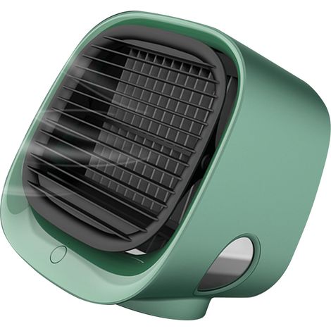 Neuer Mini-Wasserventilator, tragbare Tischklimaanlage, kleiner USB-Kühler, grün. (1/5)