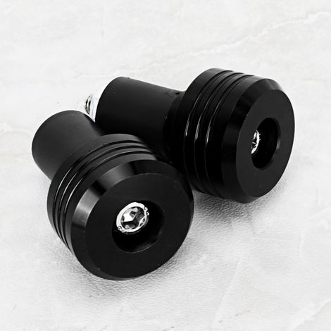 Embouts de poignées de guidon de moto en aluminium, accessoires de guidon Moto Slider (noir) (1/5)