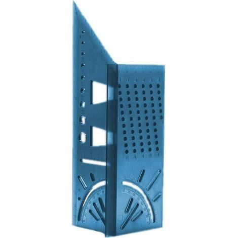 Angle d'onglet 3D Angle Travail du bois 3D outil de mesure Règle de Mesure de Taille Carrée pour le Bois 45/90 Degrés Équerre 3D d'ongle pour éléments Tridimensionnels, Bois de Mesure, Tuyaux（ve (1/5)
