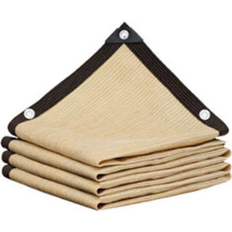 Filet d'ombrage beige, protection UV, abri pour plantes, pare-soleil extérieur, maille, pare-soleil Édition 527 (1/5)