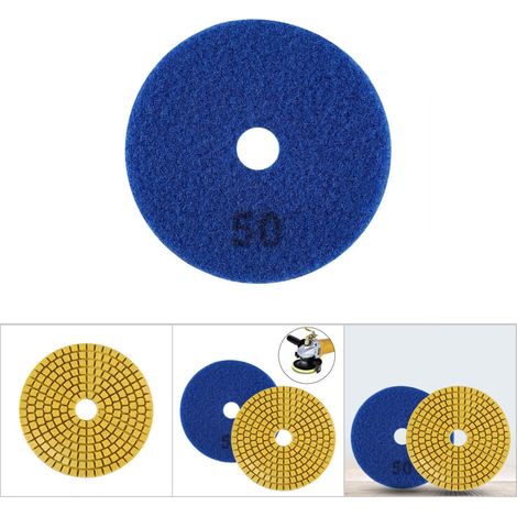 Beyamis Disque de polissage diamanté à eau 100 mm (4") pour granit, marbre et pierre (granularité 300) (1/5)