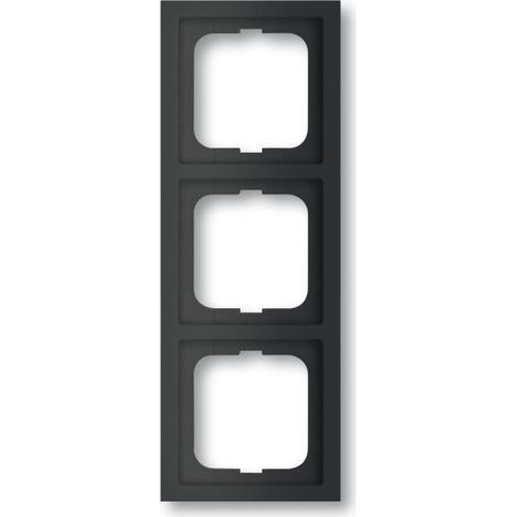 Placa de acabado Busch-Jaeger 1723-885K sin tornillos 3 enchufes (1/3)