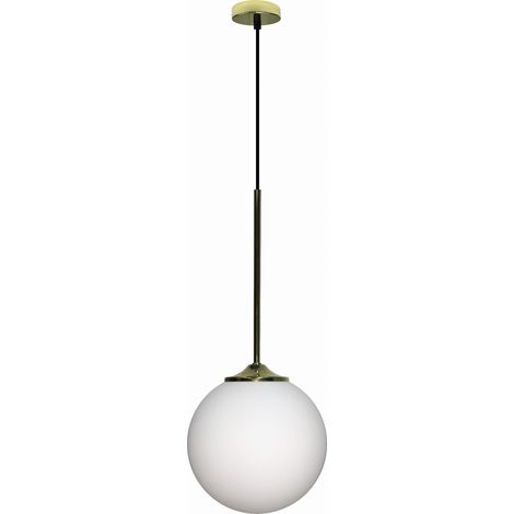 Lampada a sospensione Candellux Glasgow vetro bianco E27 (1/2)