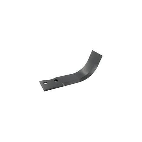 Gerader Erdbeermesser für Hintererdbeeren, passend für Goldoni - Länge: 185 mm, Lochdurchmesser: 10,5 mm, Achsabstand: 33 mm, Dicke: 5 mm.