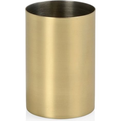 Zahnbürstenhalter Ø6,5x9,5cm aus goldfarbenem Edelstahl