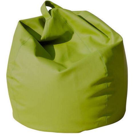 Talamo Italia Eleganter Sitzsack, grüne Farbe, Maße 80 x 120 x 80 cm