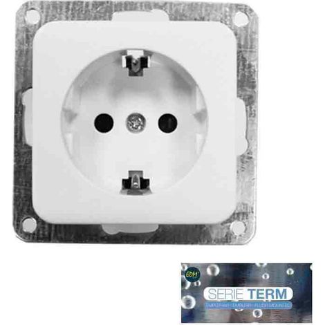 Prise Schuko Encastrable Term 16a Prise Schuko Encastrable 16a Robuste - Edm (1/3)