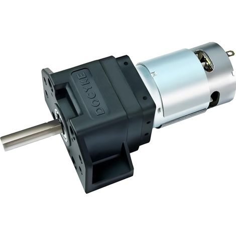 Moteur à engrenages 6V12V18 V22V 200W-DC, moteur à réduction de 90 kg·cm, micromoteur pour robots DIY, plateaux tournants, serrures de porte et mécanismes de rideaux (1/5)