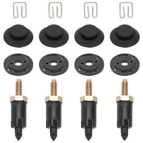 4-teiliges Motorabdeckungs-Befestigungsset für 2.0 HDI-Motoren in Berlingo, C4, C5, Xantia, Xsara, 206, 306, 307, 406, 607, 806 und Expert (Teilenummer 0137F6 13711) - Clips + Schrauben