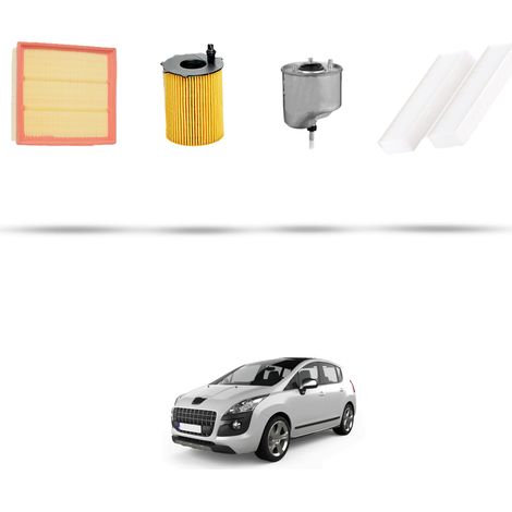 Kit tagliando 4 filtri compatibile con Peugeot 3008 1.6 HDI 85kw dal 2012 (1/5)