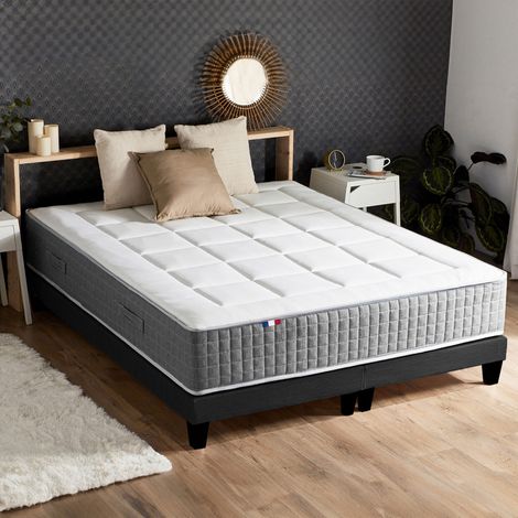 Ensemble matelas MAX avec sommier oreiller et couette confort optimal 180 x 200 cm (1/5)