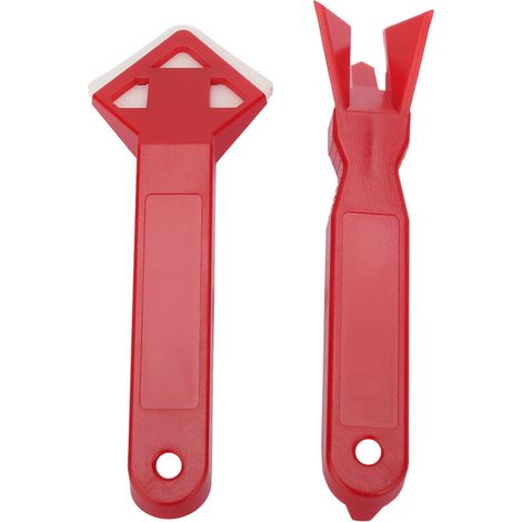 2-teiliges Silikon-Fugenwerkzeug-Set, Dichtstoffentfernungs-Werkzeugset für Zement und Glas mit Schaufel (1/5)