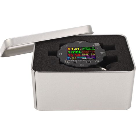 Testeur USB 65W Bluetooth, mesure tension, courant, puissance, résistance et capacité, voltmètre numérique 3.6-32V pour chargeur batterie