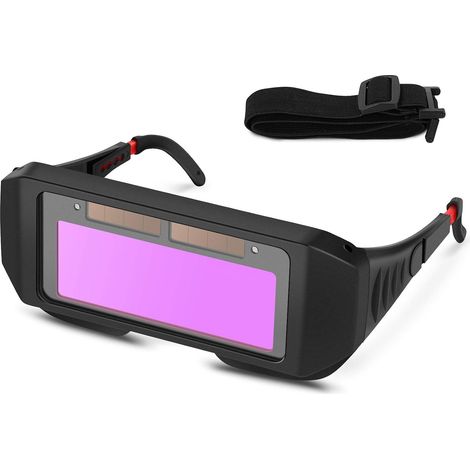 Lunettes de Soudure, Masque de Soudeur Automatique, Auto-assombrissantes Solaires Lentilles TIG MIG Lunettes Soudeur pour Protection des Yeux (1/5)