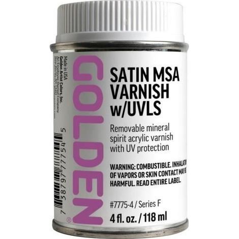 Vernis - GOLDEN - 119 ml - Satiné - Solvant - Filtre UV