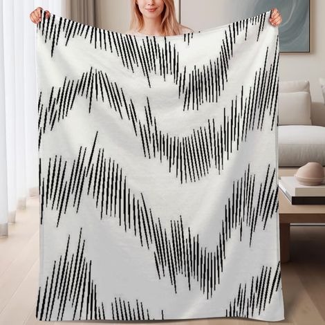 Couverture de lit en polaire, douce et chaude en microfibre chaude pour le printemps, décoration de chambre, excellent cadeau pour femmes et hommes, 6080 pouces (1/4)