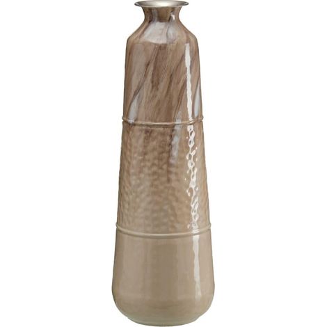 Vase Beige Fer 28 x 28 x 84 cm