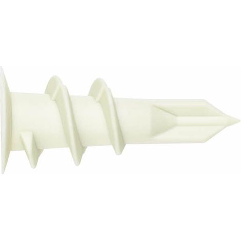 Tappo in nylon Pladur Index 6 mm di diametro a spirale con ala larga, 100 unità