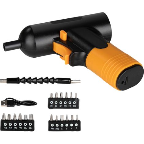 Tournevis électrique sans fil avec poignée ergonomique et batterie longue durée pour le bricolage et la réparation d'appareils électroménagers