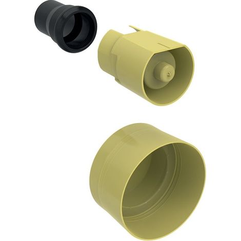 Geberit GIS Schutz- und Markierstopfen Set mit Spülbogenverlängerung 45mm PE-HD 240303002 (1/3)