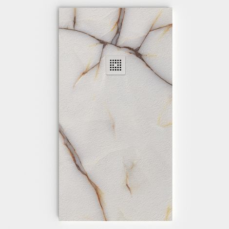 VAROBATH - Receveur de douche 3D 80x120 - Modèle REALE effet marbre (1/5)