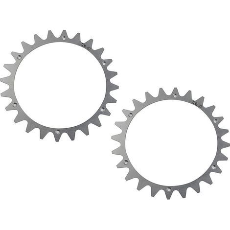 Crampons de traction en acier inoxydable pour tondeuse à gazon Landroid L (WR153E/WR155E/WR147E.1/WR148E) - Kit de 2 poignées de roue avec 12 fraises Torx (1/5)