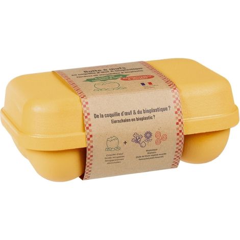 Boîte 6 oeufs coquille - Jaune