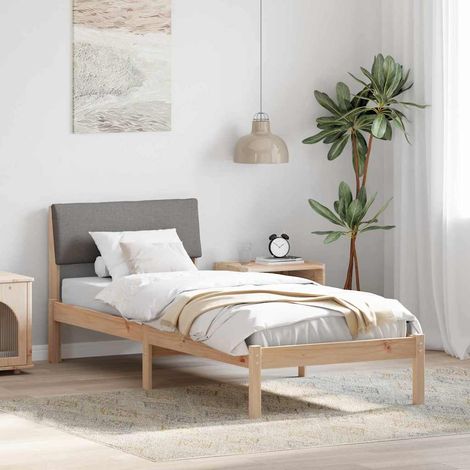 Struttura del Letto con testiera Marrone e taupe 80 x 200 cm vidaXL (1/5)