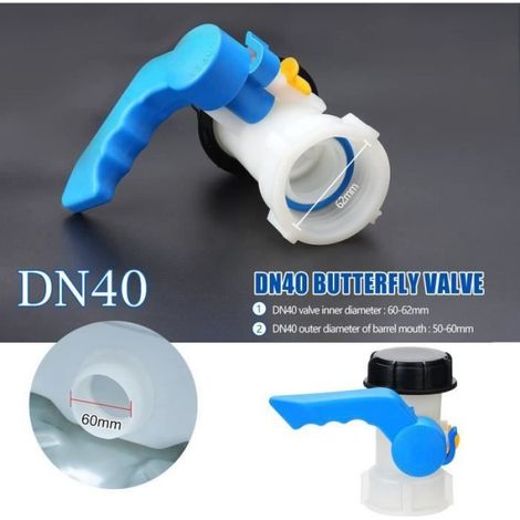 Adaptateur pour cuve IBC - Plastique - 1000L - Universel - Haute précision - S60x6 (1/4)