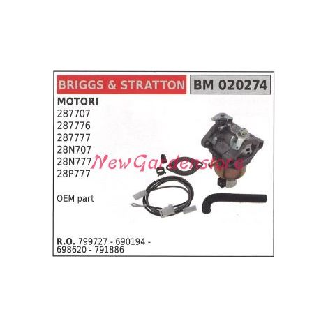 Carburatore a vaschetta B&S tagliaerba rasaerba tosaerba 287707 020274