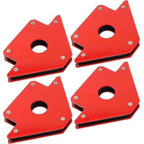Set mit 4 Schweißmagneten, 50 lb, 3 Winkel, magnetische Halterungen zum Schweißen