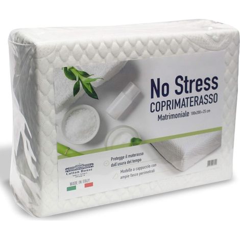 COTTON HOUSE - COPRIMATERASSO BNO STRESS1 PIAZZA 90/100X200+25CM