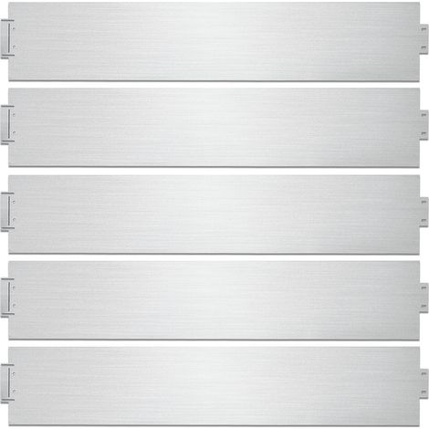 Einfeben – Bordure de pelouse 20M 100x18cm – Métal galvanisé résistant aux intempéries – Lot de 20 bordures pour délimitation jardin (1/5)