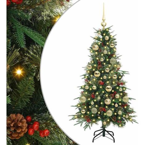 Sapin de Noël artificiel, à branches mobiles, vert, 120 cm (1/5)