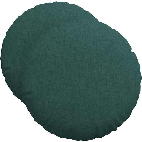 Maison Exclusive - Sitzkissen 2 pcs Dunkelgrün Ø50 x 19 cm Stoff