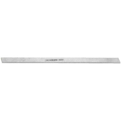 Outil de tournage pour tour en acier rapide HSS, XU, Barre carrée en acier blanc (3 x 10 x 200 mm) - (1/4)