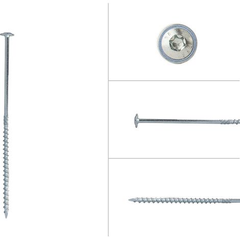 Tellerkopfschrauben Verzinkt 6 x 200 mm Torx 30 - Schachtel 50