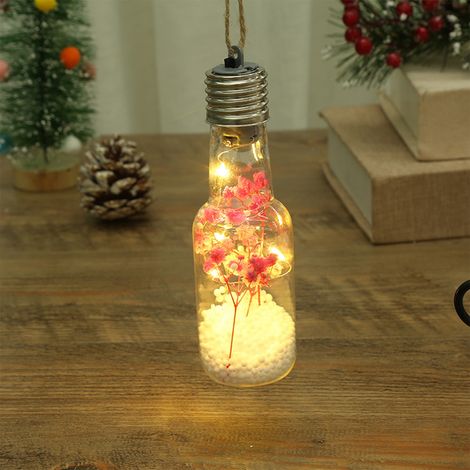 Guirlande Lumineuse Noël - Ampoule LED Multicolore en ABS - Suspension Décorative pour Arbre de Noël et Intérieur - 13 x 4,5 cm - 1 Pièce (1/5)